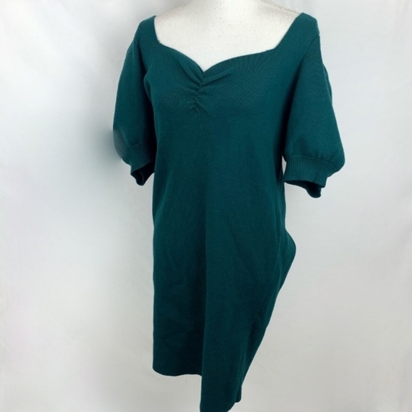 Forest Green Forever 21 + Dress EUC 2X - Picture 1 of 6